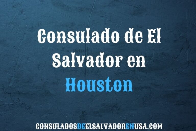 Consulado de El Salvador en Houston: servicios consulares